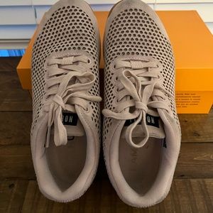 Nobull pink suede trainers